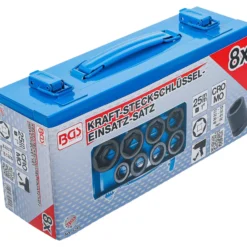 BGS Kraft-Steckschlüssel-Einsatz-Satz Sechskant Antrieb Innenvierkant 25 mm (1