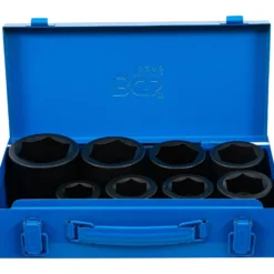 BGS Kraft-Steckschlüssel-Einsatz-Satz Sechskant Antrieb Innenvierkant 25 mm (1