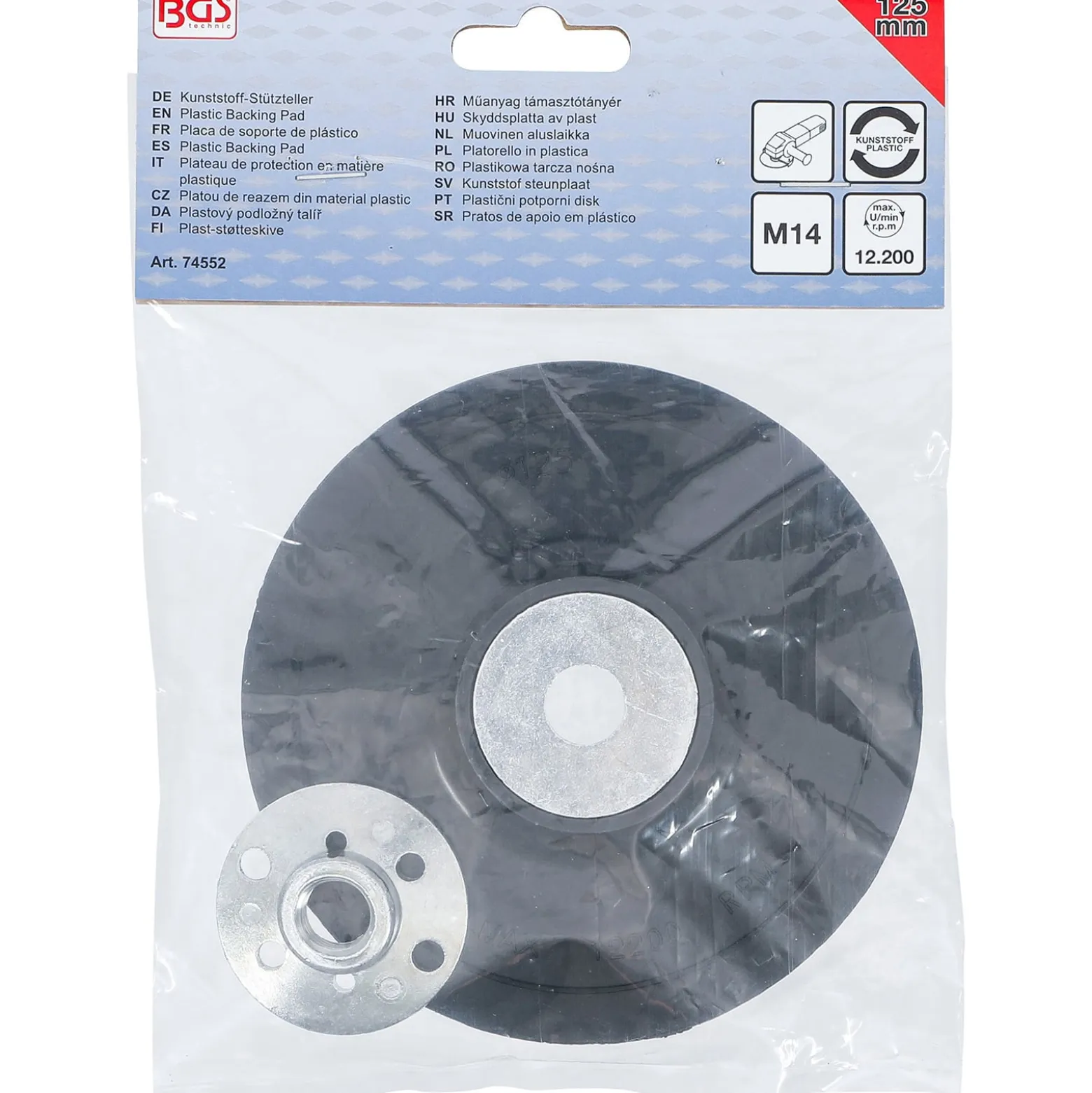 BGS Kunststoff-Stützteller Ø 125 mm - 74552