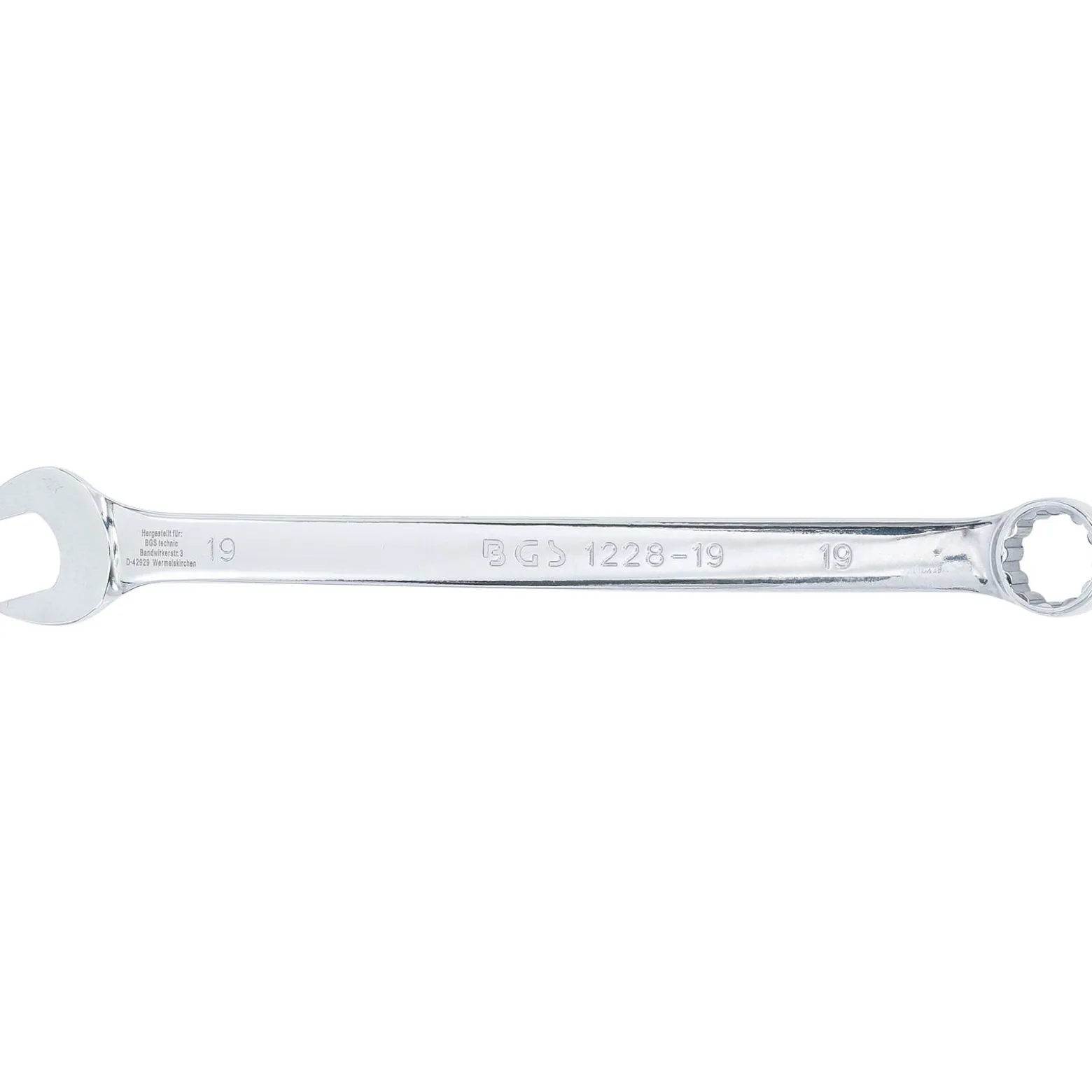BGS Maul-Ringschlüssel extra lang SW 19 mm - 1228-19