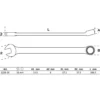 BGS Maul-Ringschlüssel extra lang SW 18 mm - 1228-18