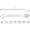BGS Maul-Ringschlüssel gekröpft SW 9 mm - 30109