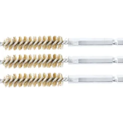 BGS Messingbürste 11 mm Antrieb Außensechskant 6,3 mm (1/4") 3tlg. - 3078-11-M