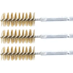 BGS Messingbürste 19 mm Antrieb Außensechskant 6,3 mm (1/4") 3tlg. - 3078-19-M