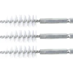 BGS Nylonbürste 16 mm Antrieb Außensechskant 6,3 mm (1/4") 3tlg. - 3078-16-N
