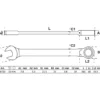 BGS Ratschenring-Maulschlüssel abwinkelbar SW 10 mm - 6710
