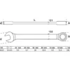 BGS Ratschenring-Maulschlüssel SW 14 mm - 6514