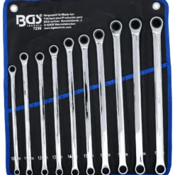 BGS Ratschenring- und Ringschlüssel-Satz | extra lang | SW 10 - 19 mm | 10-tlg. - 7239