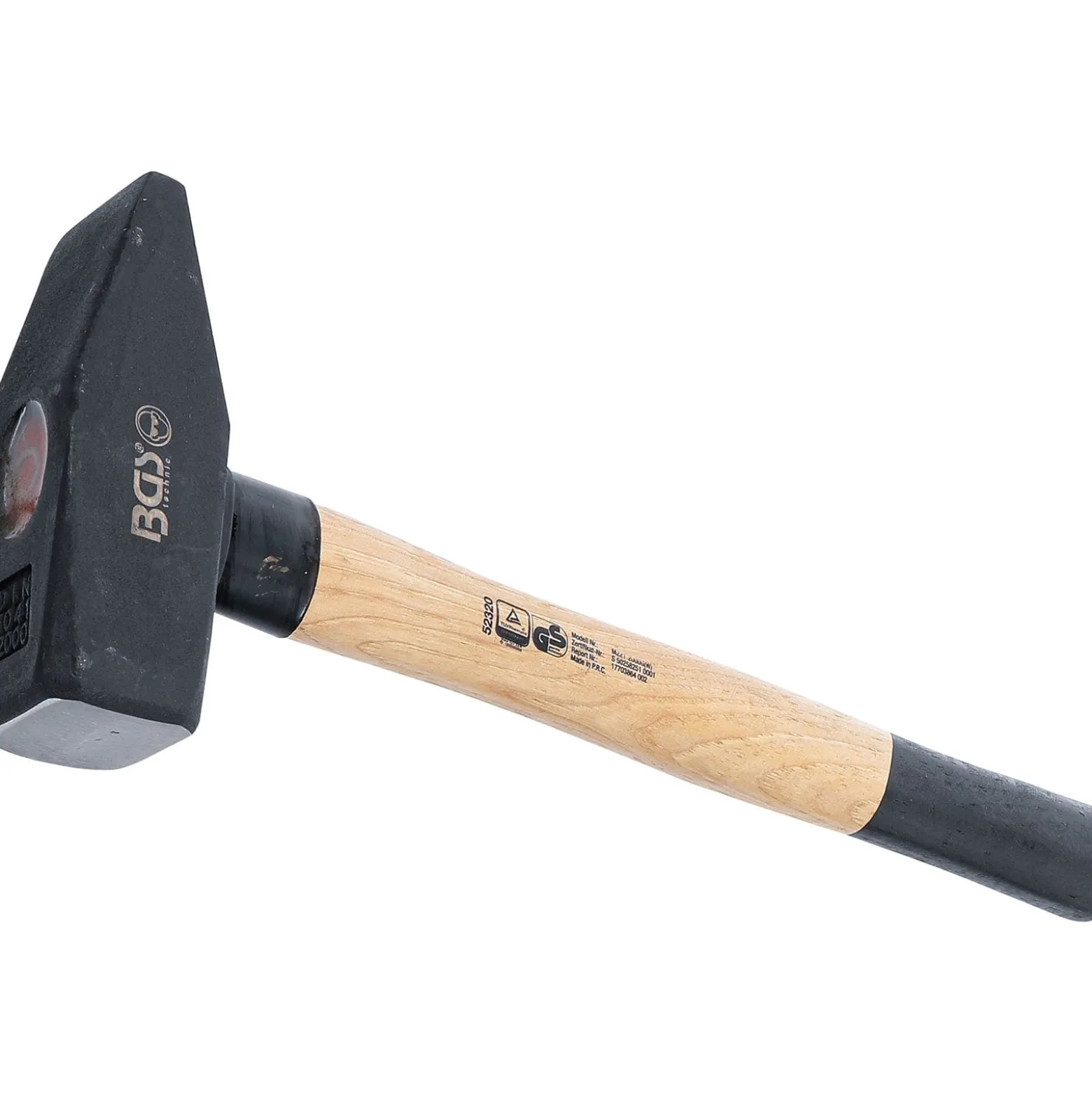 BGS Schlosserhammer Hickory-Stiel DIN 1041 2.000 g - 52320