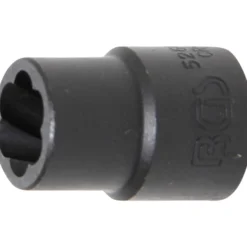 BGS Spiral-Profil-Steckschlüssel-Einsatz / Schraubenausdreher Antrieb Innenvierkant 12,5 mm (1/2") SW 13 mm - 5266-13