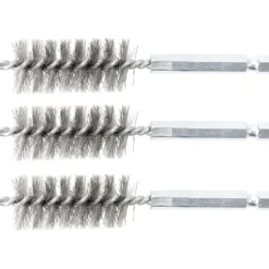 BGS Stahlbürste 19 mm Antrieb Außensechskant 6,3 mm (1/4") 3tlg. - 3078-19-S