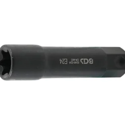 BGS Steckschlüssel-Einsatz E-Profil extra lang Antrieb Außensechskant 22 mm SW E24 - 5246-E24