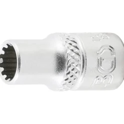 BGS Steckschlüssel-Einsatz Gear Lock Antrieb Innenvierkant 6,3 mm (1/4") SW 6 mm - 10106