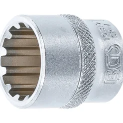 BGS Steckschlüssel-Einsatz Gear Lock Antrieb Innenvierkant 10 mm (3/8") SW 19 mm - 10319