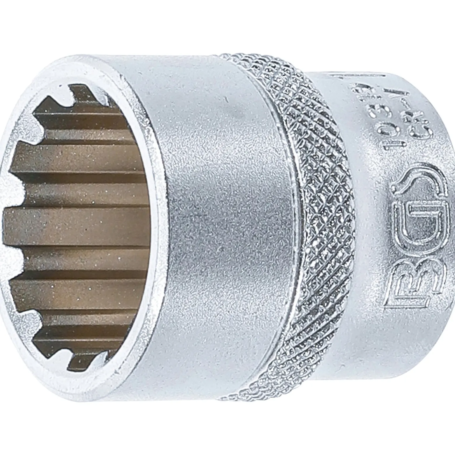 BGS Steckschlüssel-Einsatz Gear Lock Antrieb Innenvierkant 10 mm (3/8") SW 19 mm - 10319