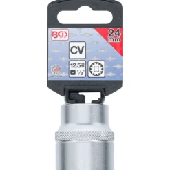BGS Steckschlüssel-Einsatz Gear Lock Antrieb Innenvierkant 12,5 mm (1/2") SW 24 mm - 10224