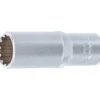 BGS Steckschlüssel-Einsatz Gear Lock tief Antrieb Innenvierkant 12,5 mm (1/2") SW 19 mm - 10259