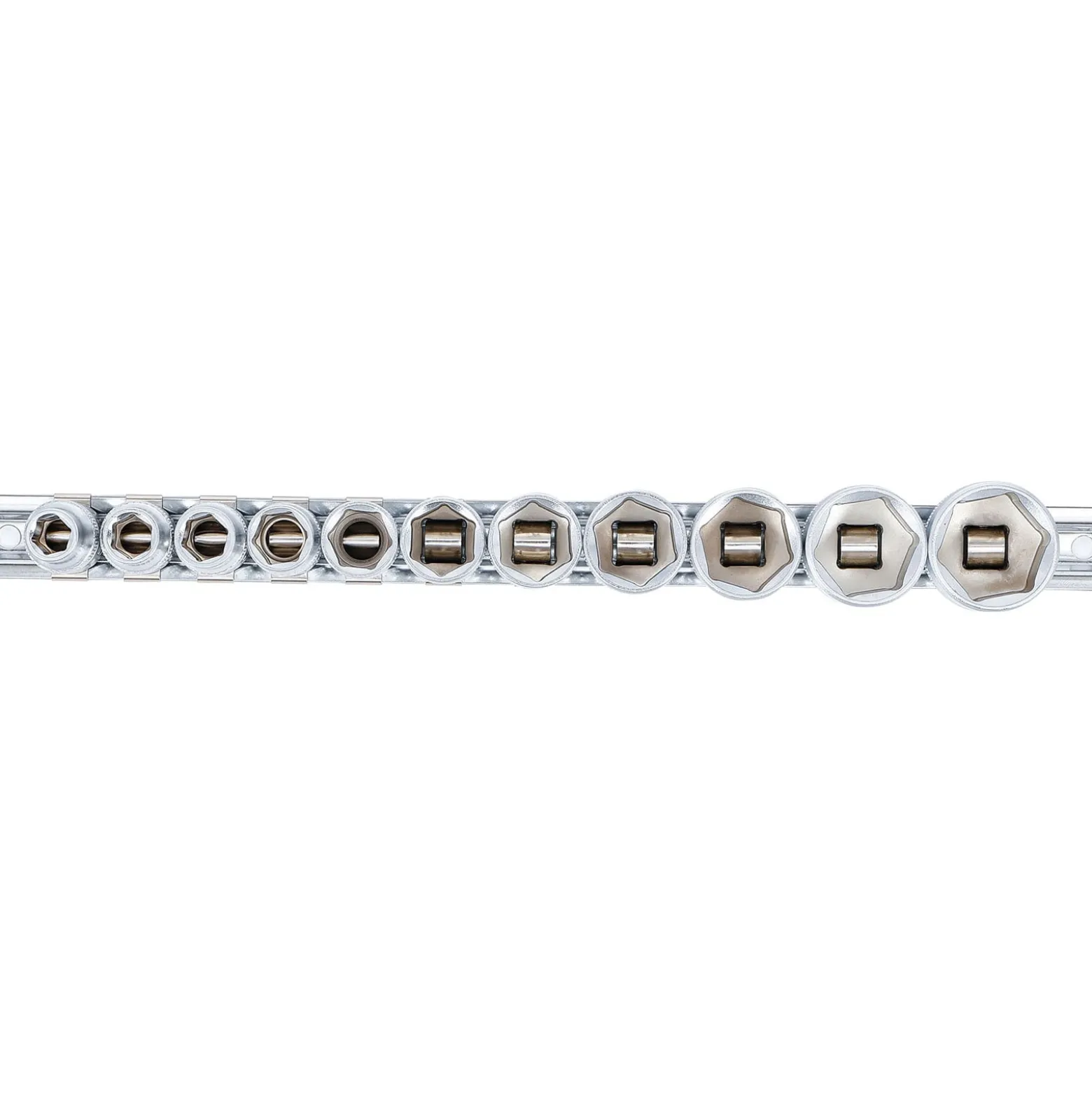 BGS Steckschlüssel-Einsatz-Satz Sechskant Antrieb Innenvierkant 10 mm (3/8") SW 5/16" - 7/8" 11tlg. - 9110