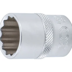 BGS Steckschlüssel-Einsatz-Satz Zwölfkant Antrieb Innenvierkant 12,5 mm (1/2