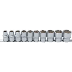 BGS Steckschlüssel-Einsatz-Satz Zwölfkant Antrieb Innenvierkant 12,5 mm (1/2