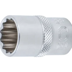 BGS Steckschlüssel-Einsatz-Satz Zwölfkant Antrieb Innenvierkant 12,5 mm (1/2