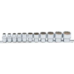 BGS Steckschlüssel-Einsatz-Satz Zwölfkant Antrieb Innenvierkant 10 mm (3/8
