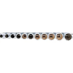 BGS Steckschlüssel-Einsatz-Satz Zwölfkant, tief Antrieb Innenvierkant 10 mm (3/8") SW 8 - 19 mm 11tlg. - 5252
