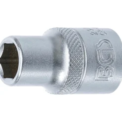 BGS Steckschlüssel-Einsatz Sechskant Antrieb Innenvierkant 12,5 mm (1/2") SW 11 mm - 2911
