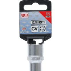 BGS Steckschlüssel-Einsatz Sechskant Antrieb Innenvierkant 12,5 mm (1/2") SW 11 mm - 2911