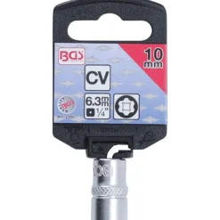 BGS Steckschlüssel-Einsatz Super Lock Antrieb Innenvierkant 6,3 mm (1/4") SW 10 mm - 2350