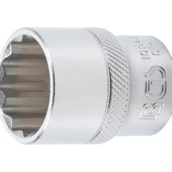 BGS Steckschlüssel-Einsatz Zwölfkant Antrieb Innenvierkant 12,5 mm (1/2") SW 22 mm - 10642