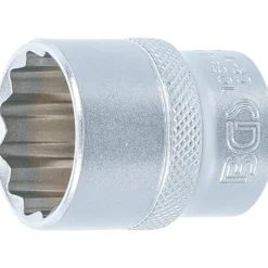 BGS Steckschlüssel-Einsatz Zwölfkant Antrieb Innenvierkant 12,5 mm (1/2") SW 24 mm - 10644