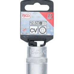 BGS Steckschlüssel-Einsatz Zwölfkant Antrieb Innenvierkant 12,5 mm (1/2") SW 21 mm - 10641