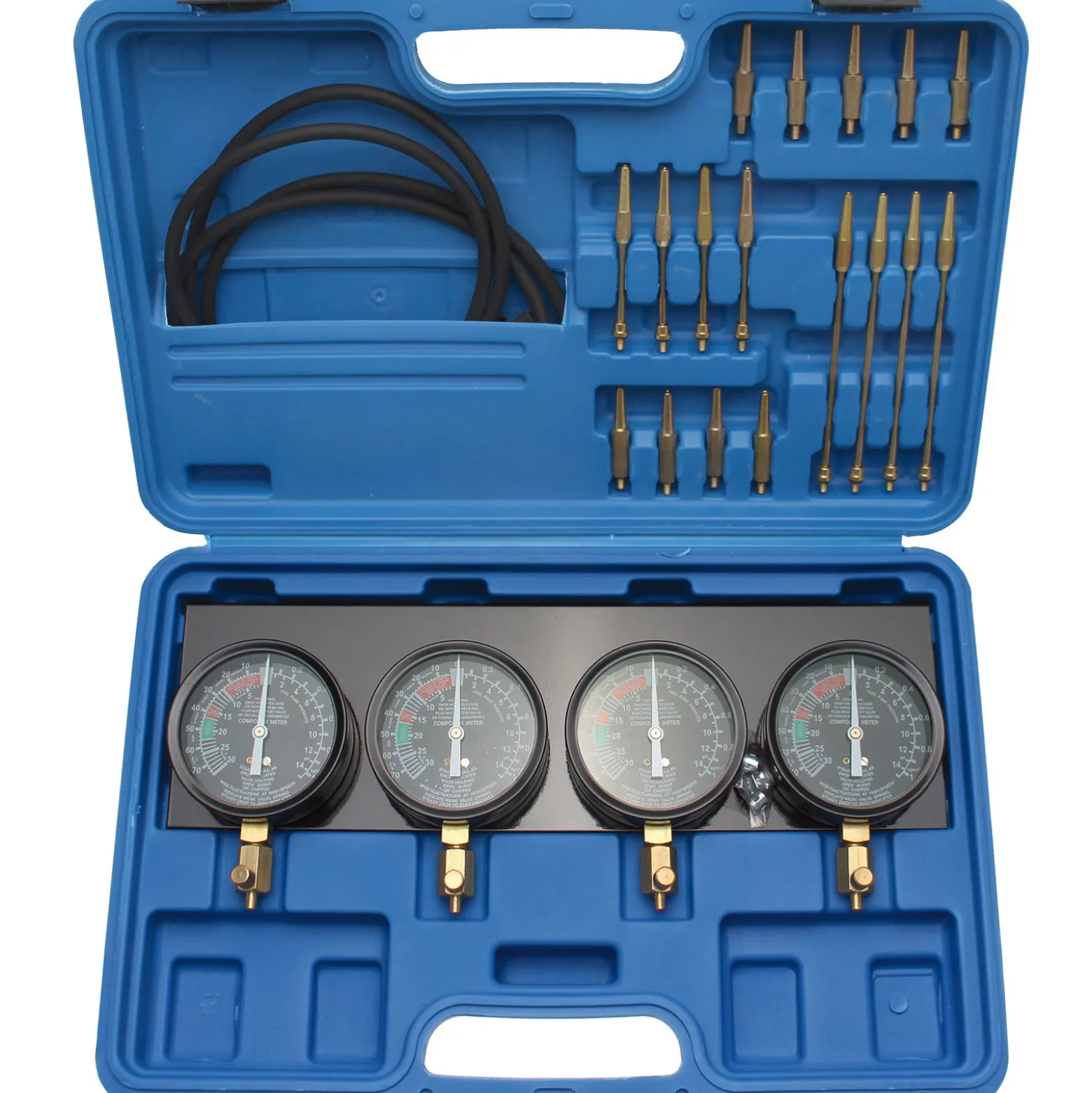 BGS Synchron-Vergaser-Testgerät mit 4 Synchronuhren 29tlg. - 62670