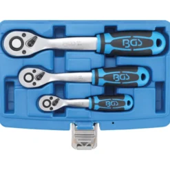 BGS Umschaltknarren-Satz feinverzahnt 6,3 mm (1/4") - 10 mm (3/8") - 12,5 mm (1/2") 3tlg. - 621