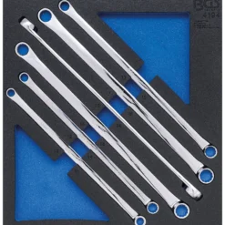 BGS Werkstattwageneinlage 2/3: Doppel-Ringschlüssel-Satz extra lang SW 10 x 11 - 22 x 24 mm 6tlg. - 4194