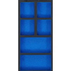 BGS Werkstattwageneinlage 1/3 leer: 6 Ablagefächer 408 x 189 x 32 mm - 74361