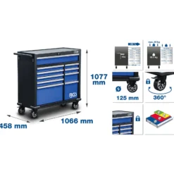 BGS Werkstattwagen XXL 10 Schubladen leer - 4206