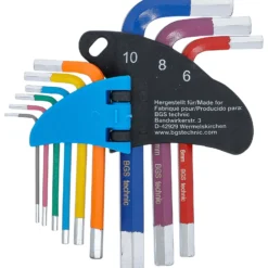 BGS Winkelschlüssel-Satz Multicolour kurz Innensechskant 1,5 - 10 mm 9tlg. - 74454