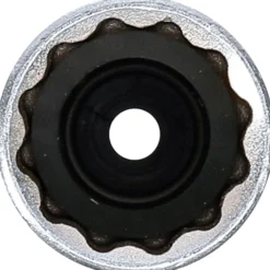 BGS Zündkerzen-Einsatz mit Haltegummi Zwölfkant, lang Antrieb Innenvierkant 10 mm (3/8") SW 16 mm - 2448
