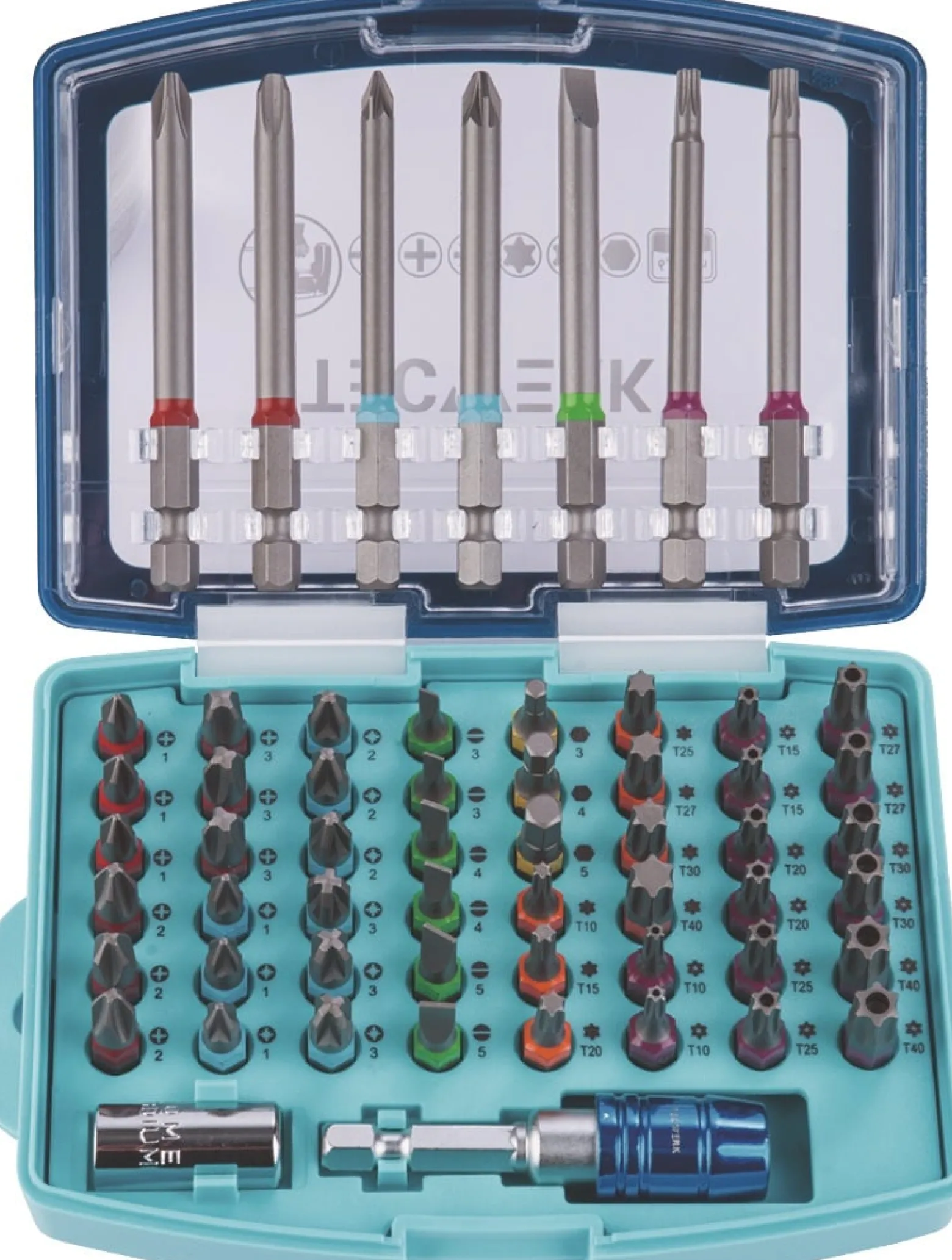 Bitsortiment 57-tlg.Schlitz/PH/PZD/TX/TX-BO/6Kt.TECWERK