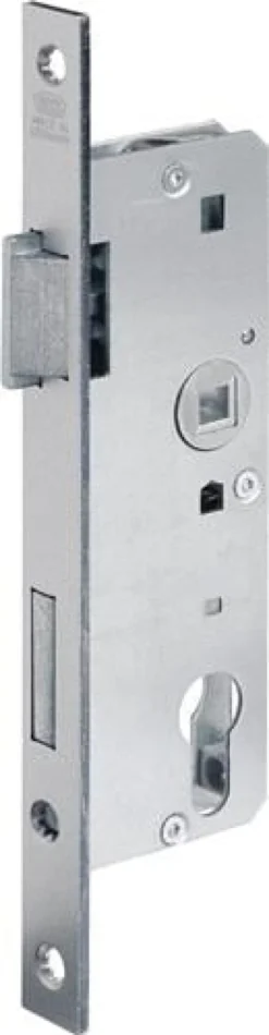 BKS Glastür-Einsteckschloss 0007 PZW 20/35/72/8mm DIN R silber ktg - 71014