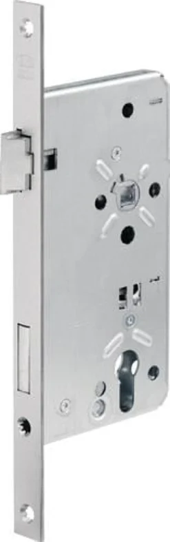 BKS Haustür-Einsteckschloss 0024 PZW 22/55/92/10mm DIN L silber ktg - B-00240-10-L-1