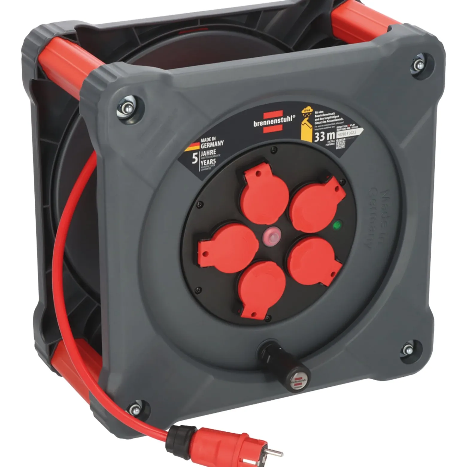 Brennenstuhl Profi Kabeltrommel Cube KA 3210 5 33 m - 9202330210