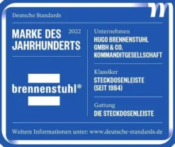 BRENNENSTUHL Steckdosenleiste Eco Line 16 A 250 V Steckd.3 m.Schalter 1,5m H05VV-F 3x1,5 mm² - 1 15232 0 015