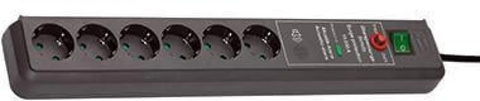 brennenstuhl Steckdosenleiste Secure-Tec 1159540376 6fach an