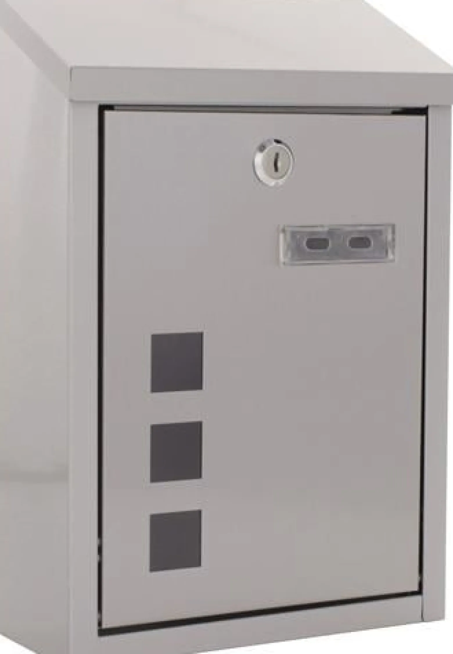 Briefkasten Casa H.325mm B.220mm T.100mm grau VA DIN C5 ROTTNER
