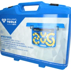 BRILLIANT TOOLS Federspanner-Satz 15tlg. mit Kunststoff-Schutzeinlagen - BT651200