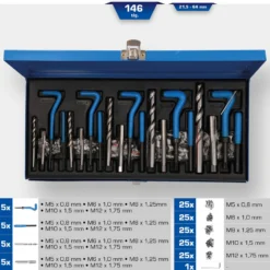 BRILLIANT TOOLS Gewindereparatur-Satz 146tlg. - BT541150
