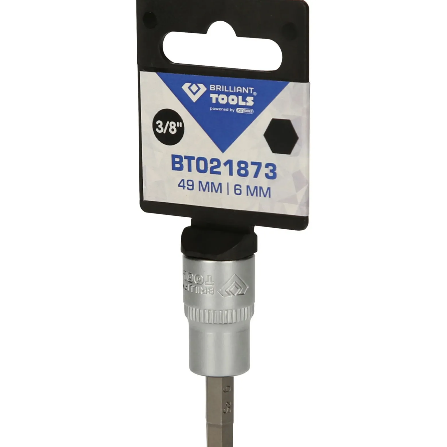 BRILLIANT TOOLS 3/8" Innensechskant Bit-Stecknuss 6 mm - BT021873